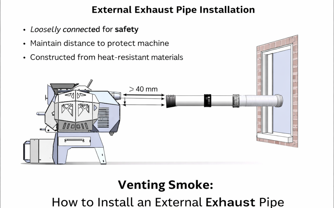 Essential Guide: Extended Exhaust Pipe Connection for Kaleido Sniper Roasters
